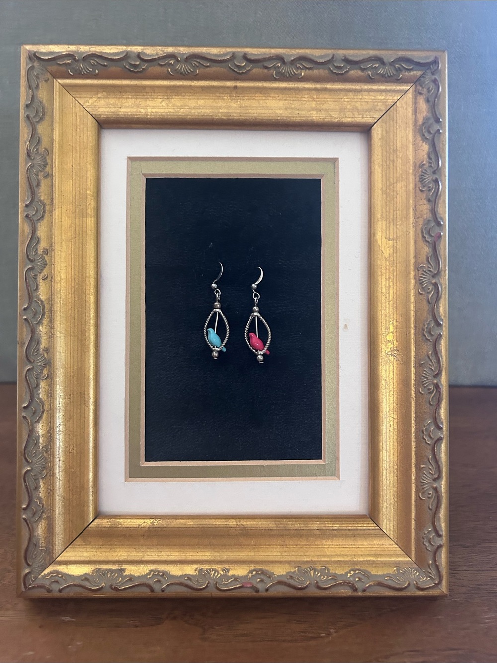 Upcycled Vera Wang Bird Earrings